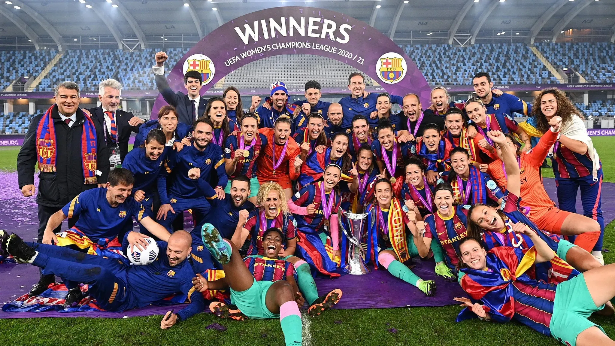 Barcelona Femini 1st Woman Champions League - SportzPoint