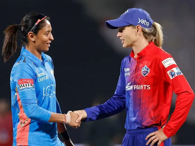 WPL 2023: Harmanpreet Kaur & Meg Lanning during the toss