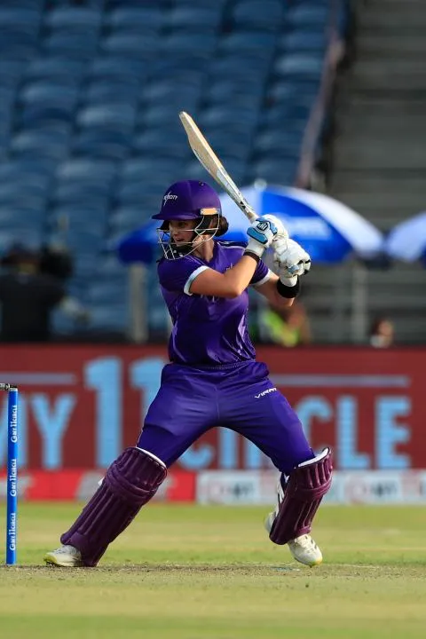Laura Wolvaardt controlled the Velocity chase after Shafali Verma's dismissal, Supernovas vs Velocity, Women's T20 Challenge 2022, Pune, May 24, 2022 | Sportz Point