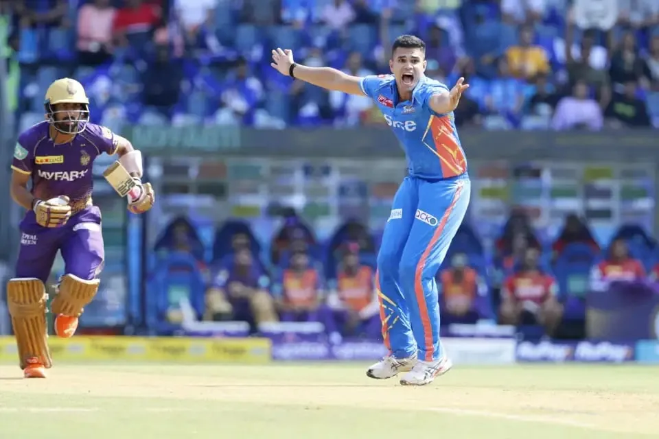 MI vs KKR: Arjun Tendulkar has an appeal for lbw turned down | Sportz Point