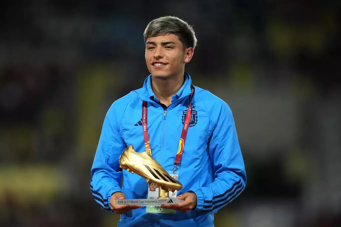 Agustin Ruberto won the FIFA U-17 World Cup Golden Boot for his seven goals in eight games.  Image | FIFA