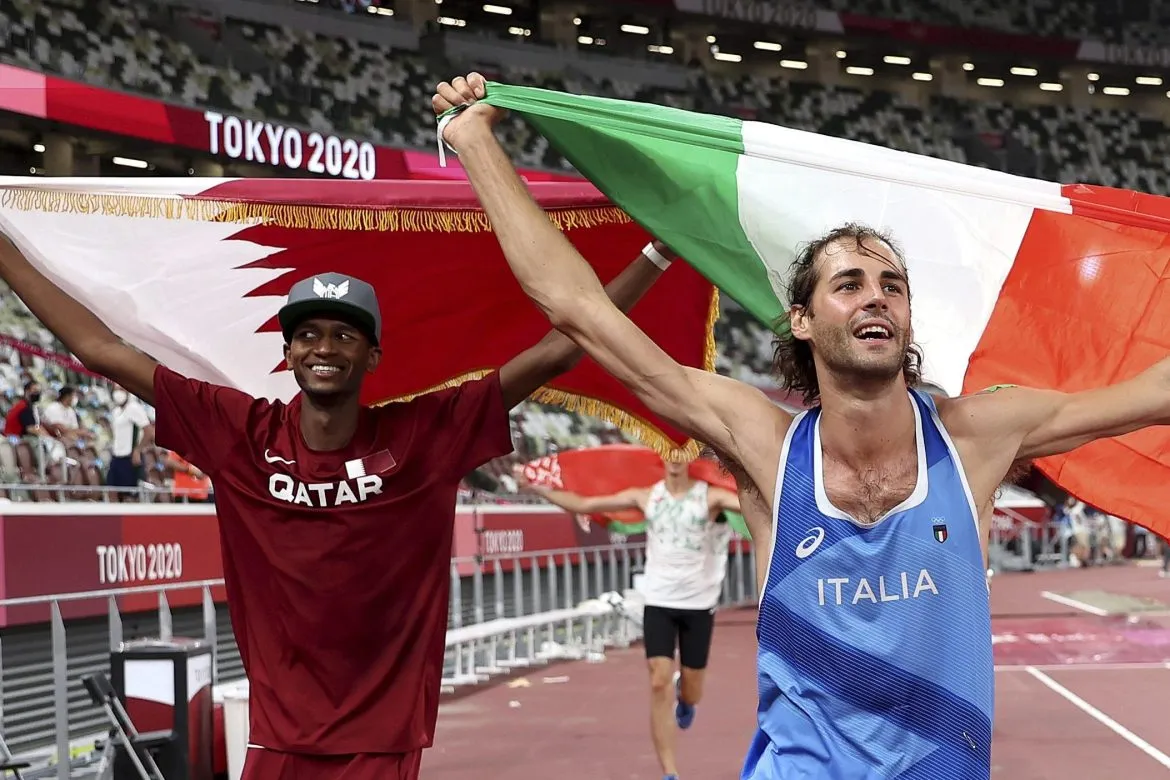 Mutaz Barshim and Gianmarco Tamberi - World Athletics of the Year - Sportz point