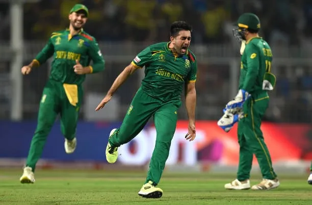 Shamsi roars after getting the wicket of Glenn Maxwell  Getty Images