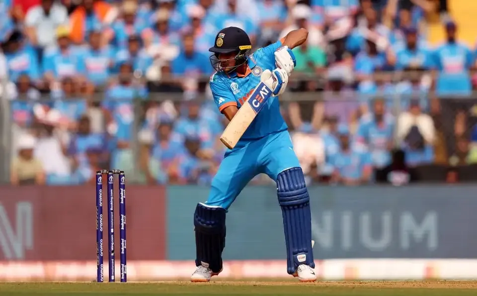 Shubman Gill cuts one fiercely  Getty