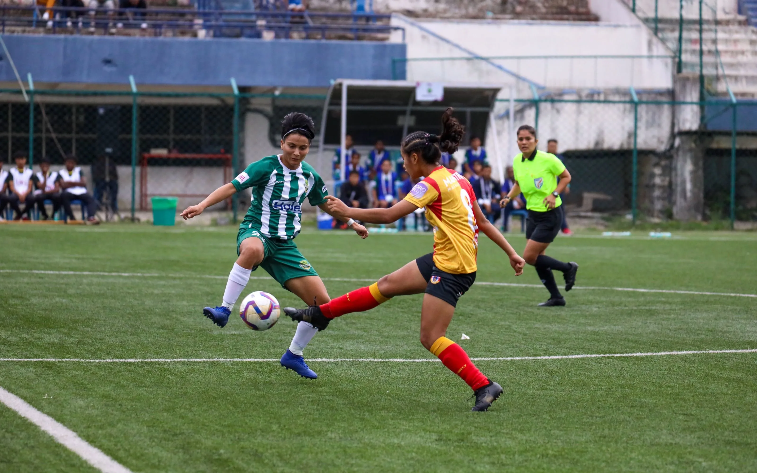 East Bengal kept on looking for goals in the second half.  Image | AIFF