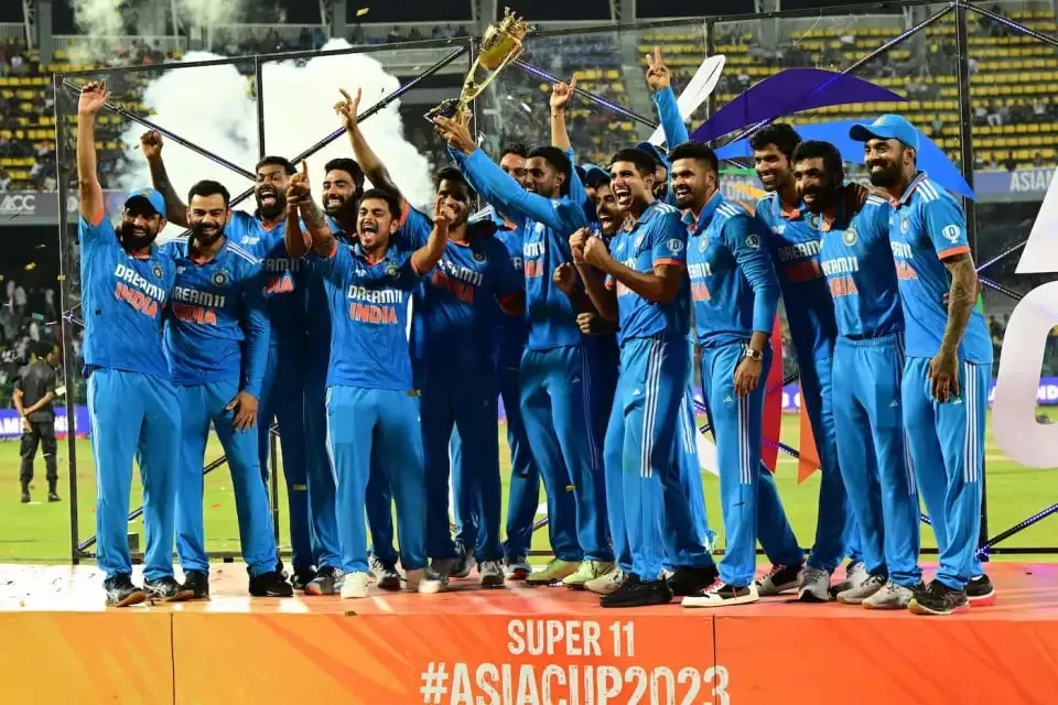 Iconic Moments: India with their eighth Asia Cup trophy  Image - AFP/Getty