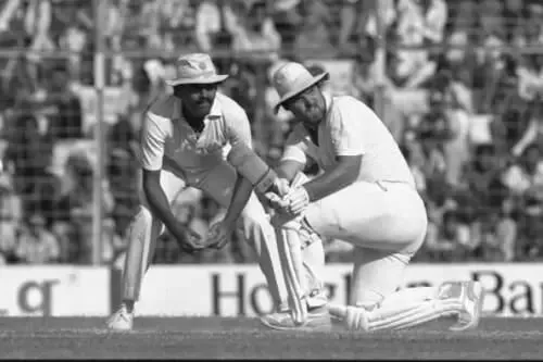  England Captain Mike Gatting during his innings of 183* in 1986 | SportzPoint | ENG vs IND