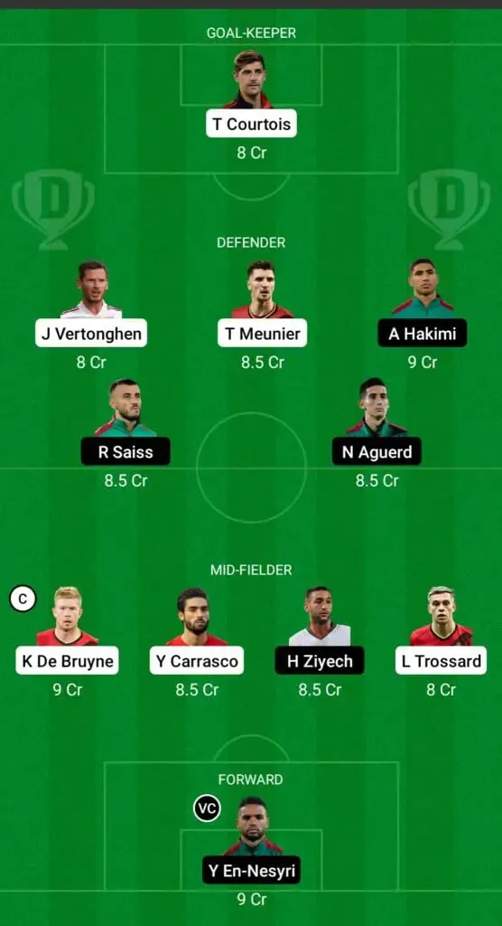 Belgium vs Morocco : Dream11<br />
 | Sportz Point. 