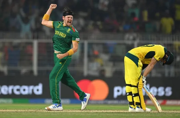 A huge wicket for Gerald Coetzee  Getty Images