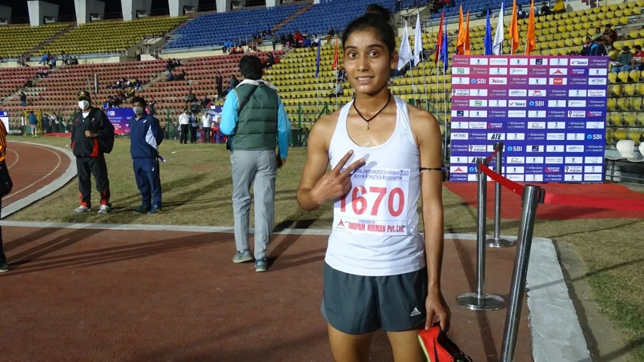Ankita Dhyani claims Silver in 3000m at Asian Indoor Athletics Championships. Image- DD News  