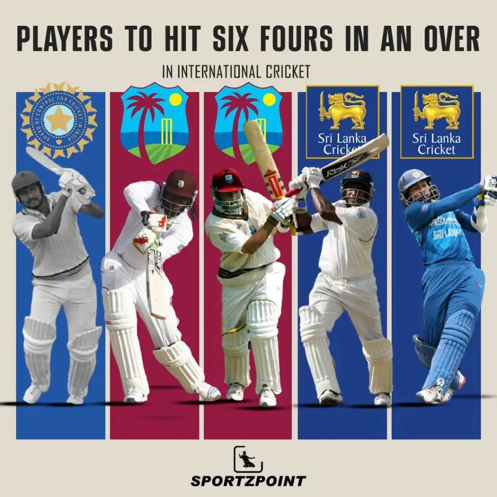 Cricket facts: Five batsmen who have hit six fours in an over | SportzPoint.com