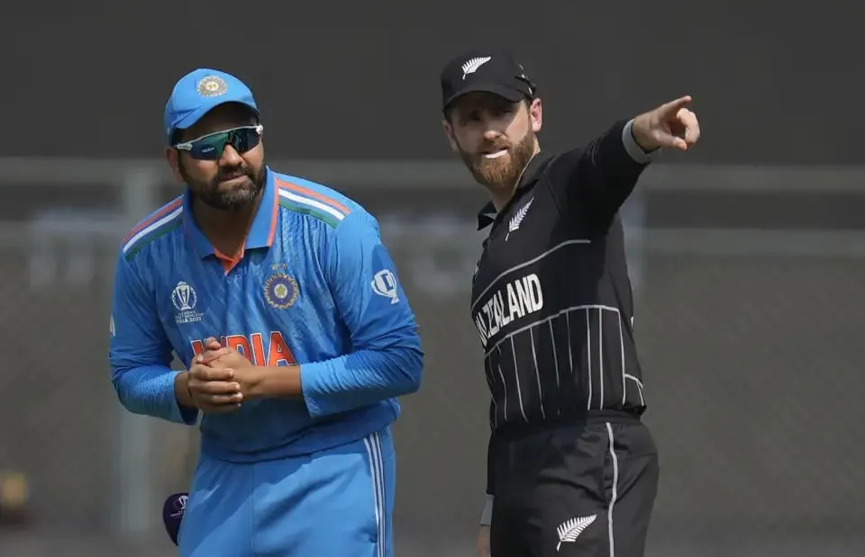 Rohit Sharma and Kane Williamson at the toss  Associated Press
