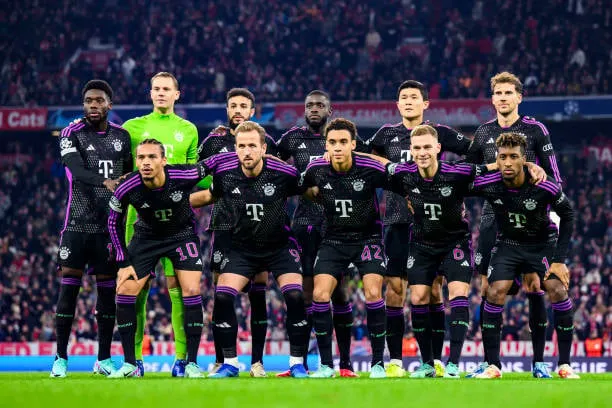 Bayern Munich became the first team to qualify for the Round of 16 of the Champions League 2023/24 from Group A  Getty Images