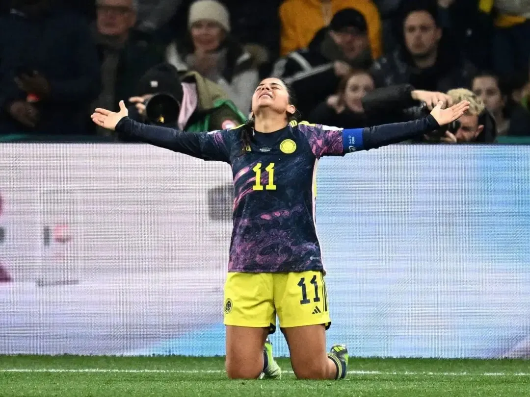 Women's World Cup 2023 | Catalina Usme enjoying the moment after scoring the important goal of Colombia's history | Sportz Point