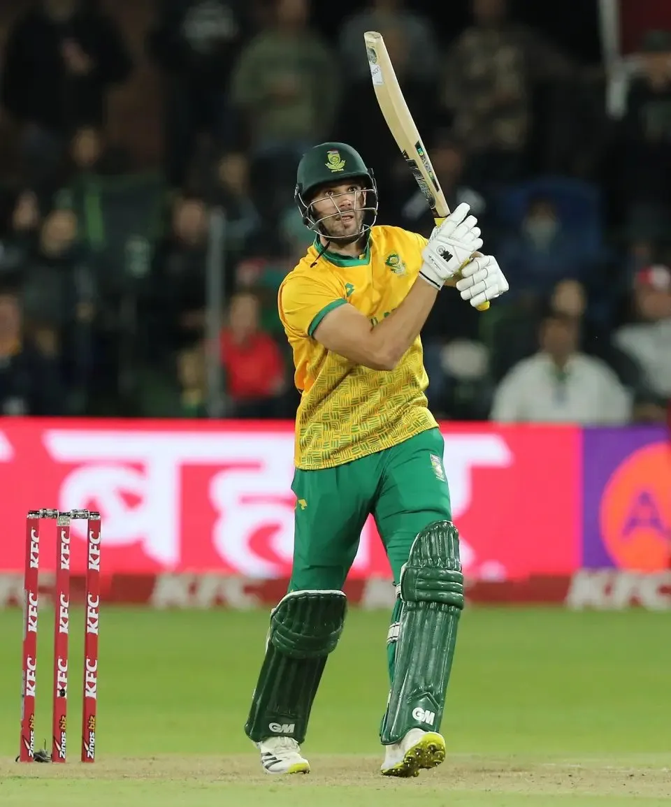 Aiden Markram smashed 30 off 17 to keep South Africa in the chase  Getty Images