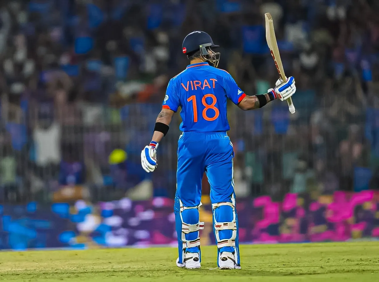 Kohli was dismissed after a solid 85 from116 balls.  Image: ICC