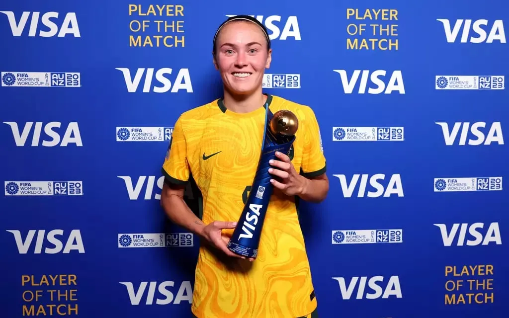 Australia vs Denmark: Caitlin Foord (Australia) | Sportz Point