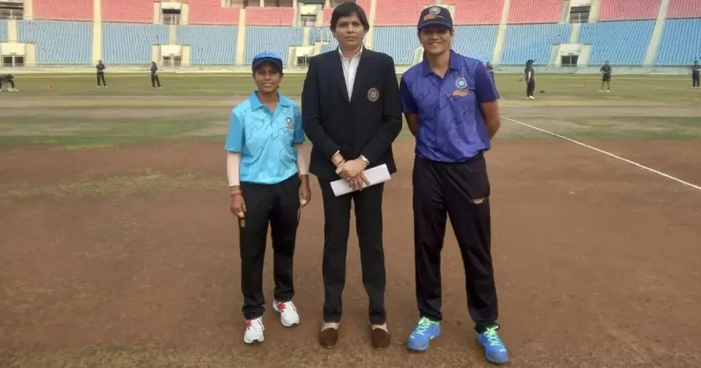 Both Central Zone and West Zone captains during the toss in the final. | Sportz Point