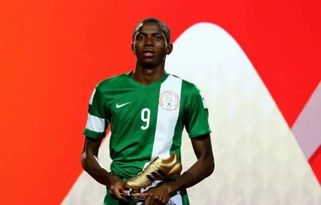 In 2015, Osimhen with 10 goals became the player to score most goals in any FIFA U1-7 World Cup  