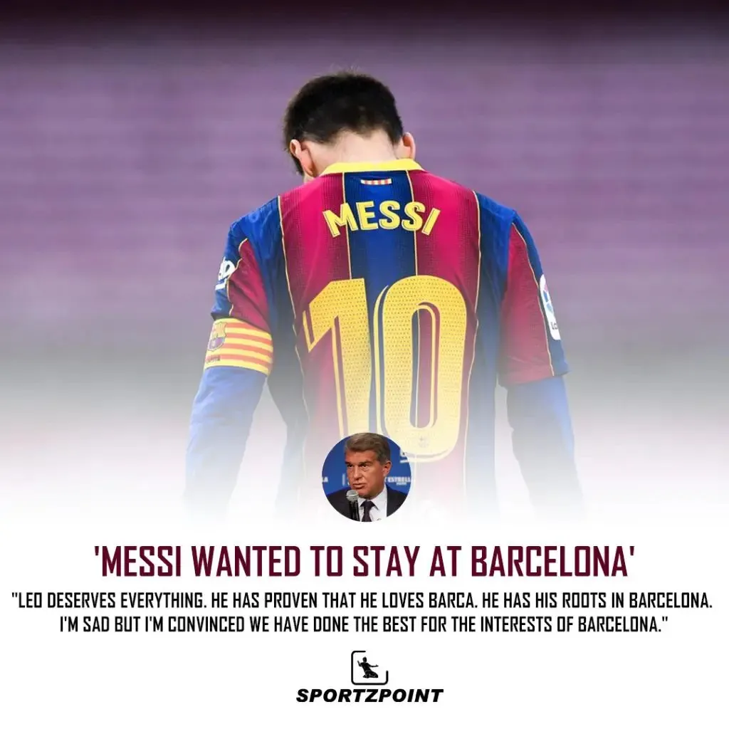 Messi wanted to stay at Barcelona: Laporta describes the Messi saga | Lionel Messi | Football Transfer News | SportzPoint