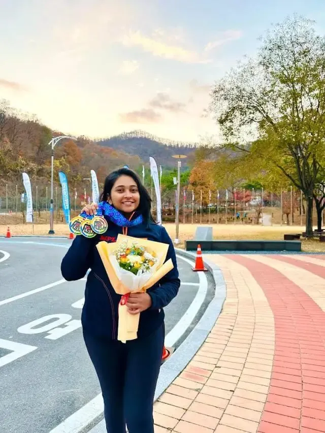 A hat-trick of Gold for Mehuli Ghosh at the Asian Airgun Championship in Korea | Sportz Point