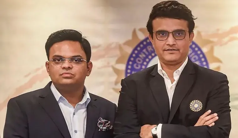 BCCI Secretary Jay Shah with President Sourav Ganguly discussing about adding Cricket at Olympics.