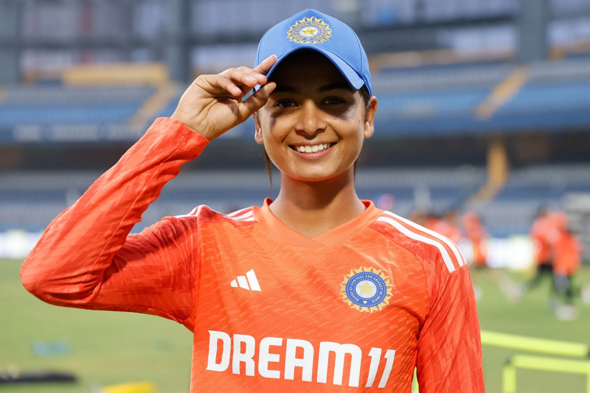 Shreyanka Patil debuted for India against England in T20Is.  Deepak Malik