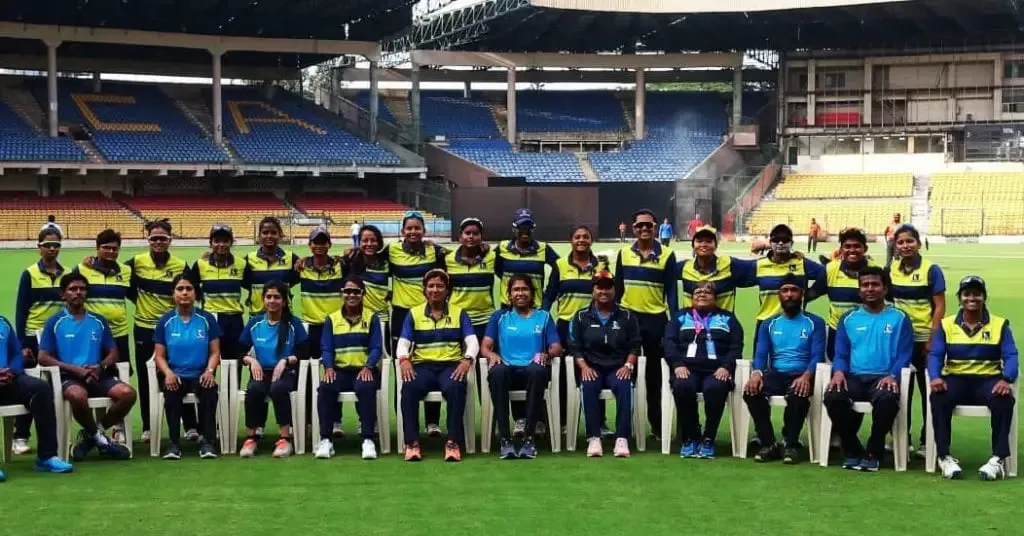 Bengal Women's Team with team management after entering the quarter-finals │BCCI Women's Senior ODI Trophy │ Women's Cricket │ Sportz Point