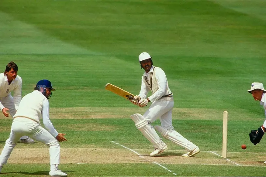 Dilip Vengsarkar during his innings of 126* at Lord's in 1986 | SportzPoint