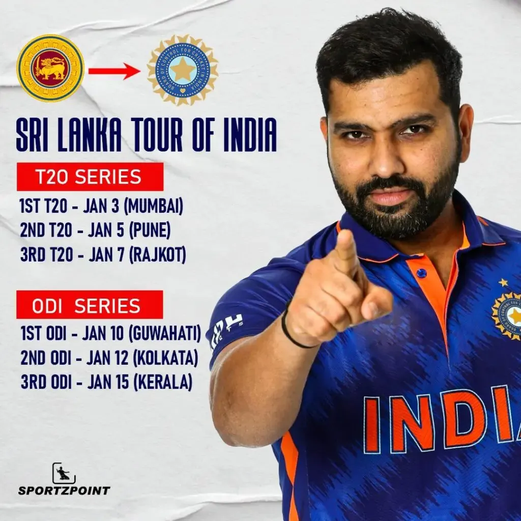 Indian Cricket Schedule 2023: BCCI released the schedule of India tour of Sri Lanka, New Zealand, and Australia | Sportz Point