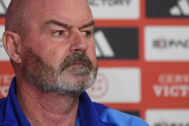 Scotland's head coach Steve Clarke addresses a press conference in Sevilla on October 11, 2023, on the eve of their UEFA Euro 2024 Group A qualifying football match against Spain. (Photo by JORGE GUERRERO/AFP via Getty Images)  