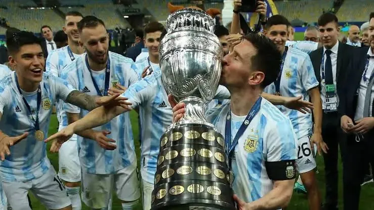 Messi with Copa America. | Sportz Point. 