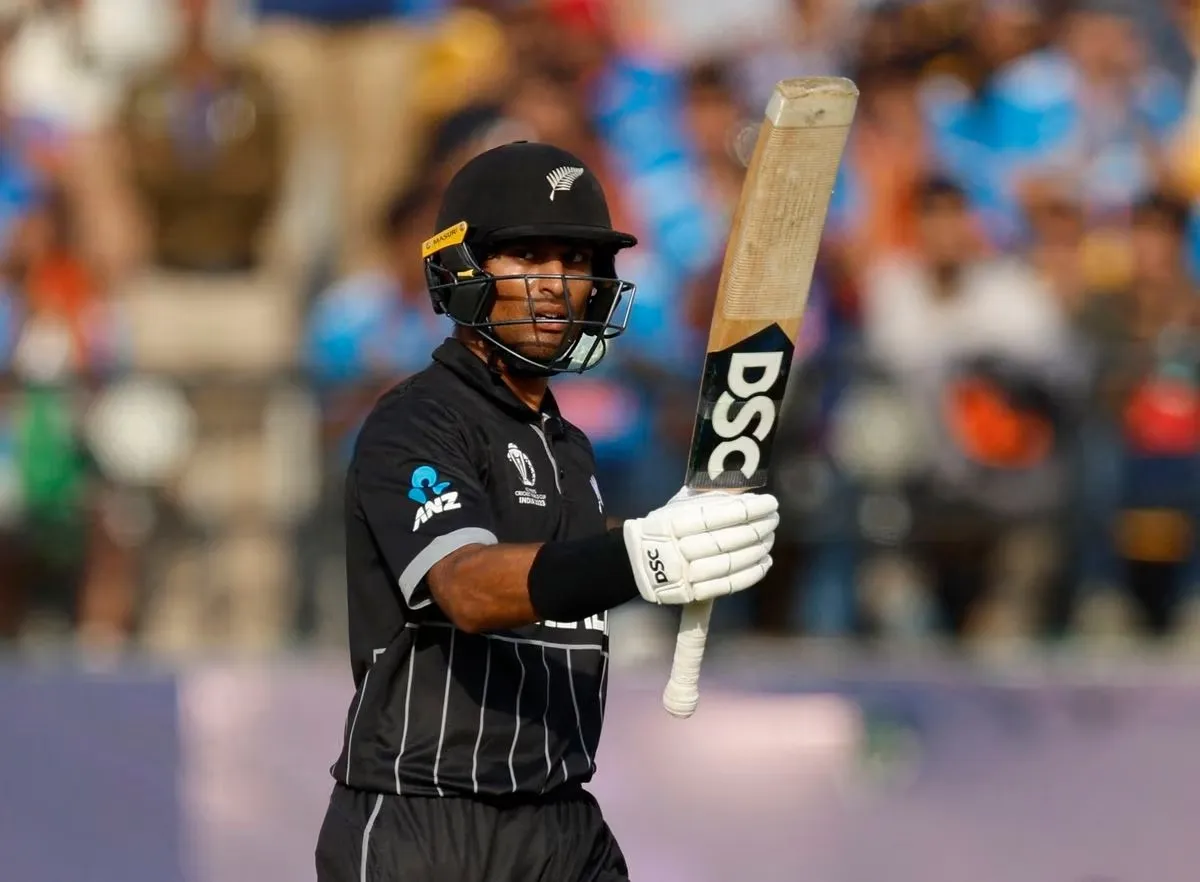 Rachin Ravindra scripted history during New Zealand's fixture against Pakistan. Image- Reuters  