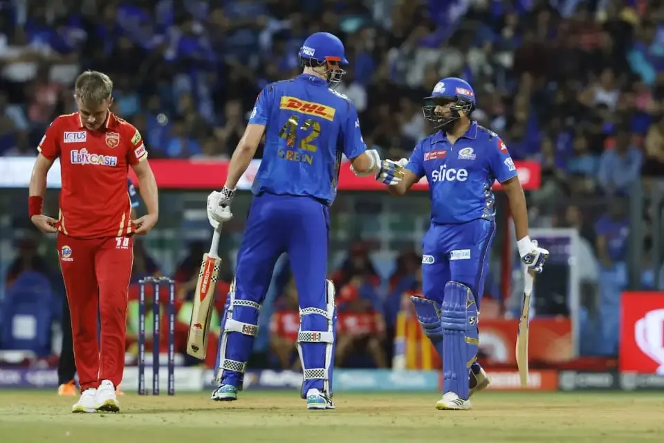 MI vs PBKS: Rohit Sharma and Cameron Green put on 76 for the second wicket | Sportz Point
