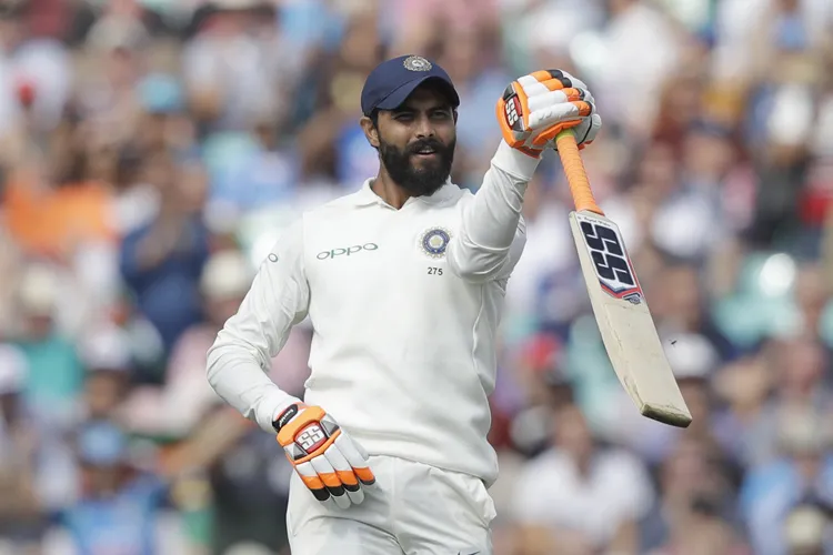 The famous Sword celebration of Ravindra Jadeja | SportzPoint.com