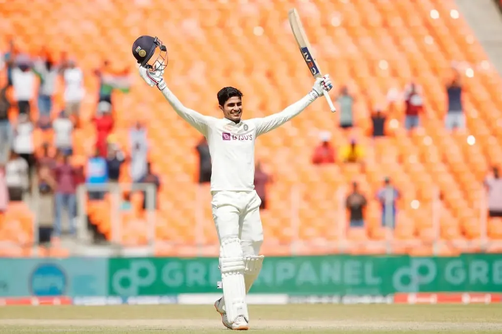 Shubman Gill after his century | Sportz Point