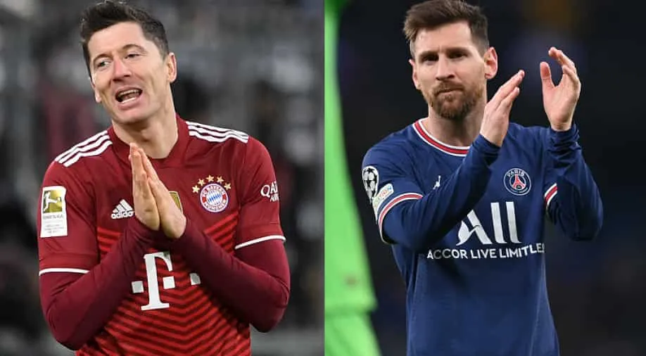 Lionel Messi and Robert Lewandowski -  2021 Ballon d'Or award - Sportz Point
