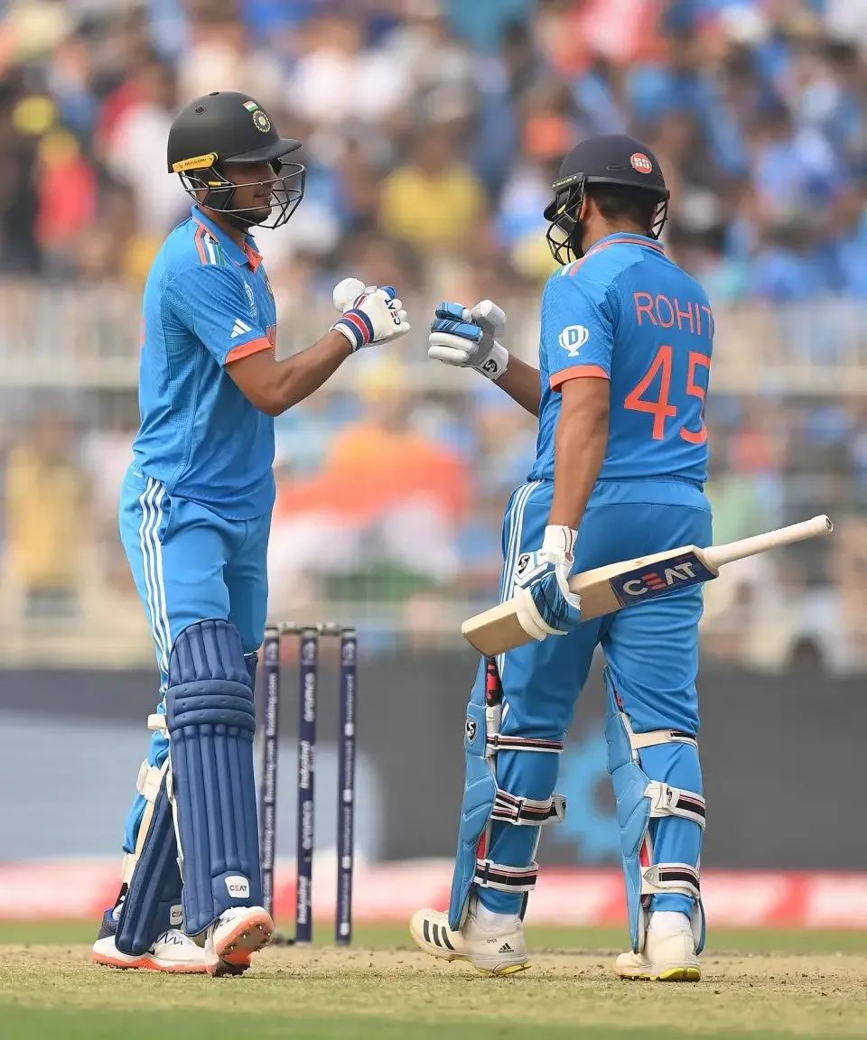 Rohit Sharma and Shubman Gill brought up the fifty run-stand in 4.3 overs  Image - Getty