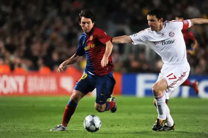 Lionel Messi in UCL : vs Bayer leverkusen | Sportz Point