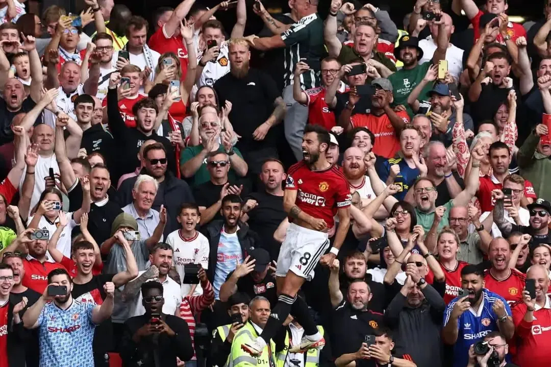 Manchester United vs Nottingham Forest: Bruno Fernandes after scoring the winner for the Red Devils | Sportz Point