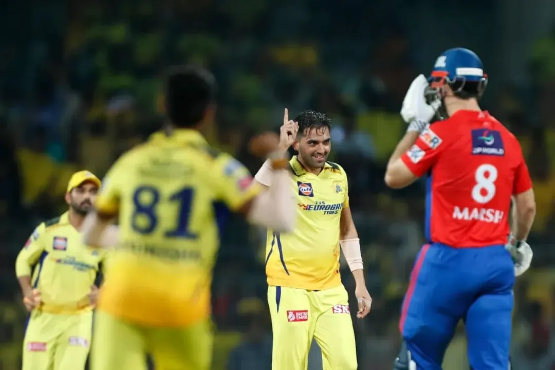 Chahar gave the early blows to Delhi Capitals | Sportz Point