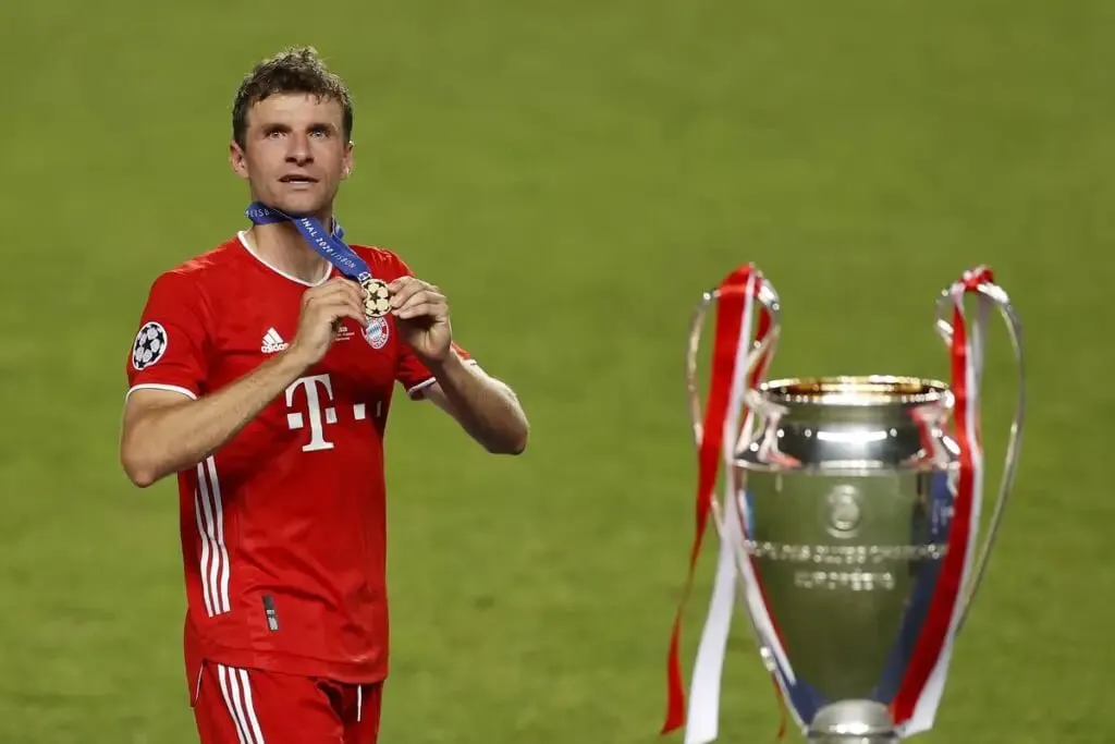 Thomas Muller after winning the Champions League in the 2019/20 season | Sportz Point