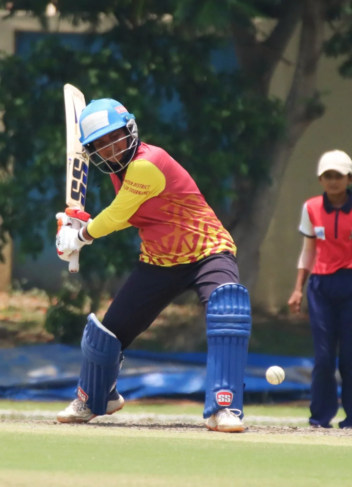 Priyanka Bala during the final of Women's Inter-District T20 Tournament in Kalyani in 2023.  Image | CAB