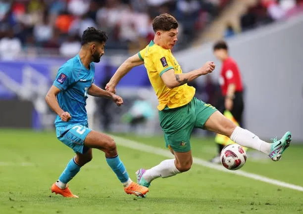 AFC Asian Cup 2024: Jordan Bos in action against India  Image - Getty