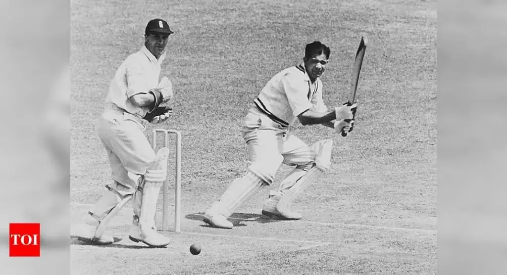 Vinoo Mankad during his innings of 184 at Lord's | SportzPoint