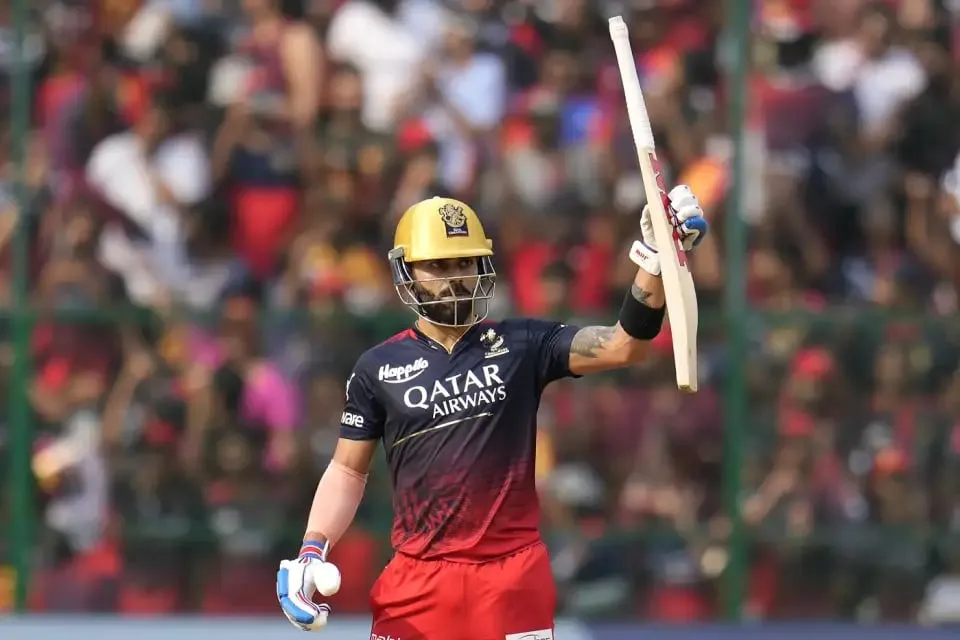 RCB vs DC: Virat Kohli celebrates his third half-century of the season | Sportz Point