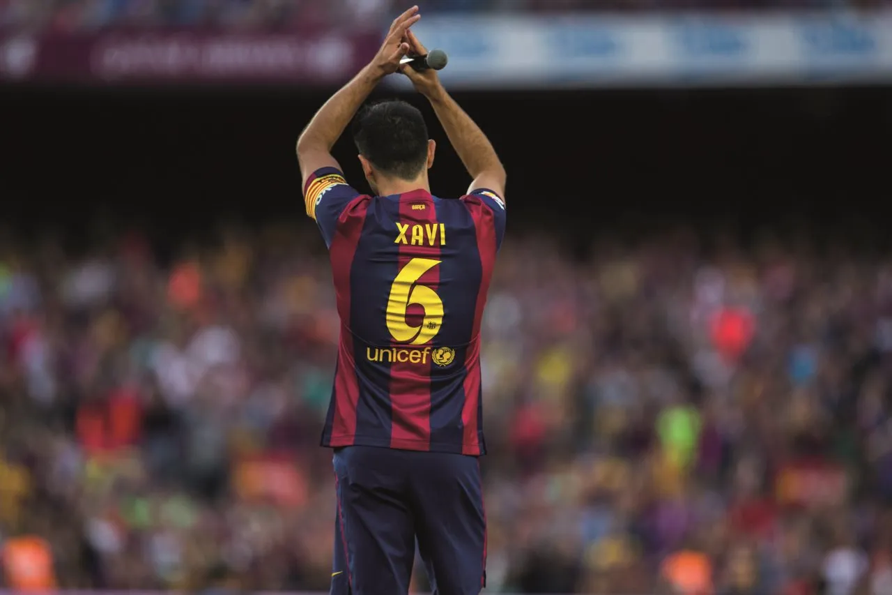 Legendary Barcelona midfielder Xavi, wore the no. 6 during his time at the Camp Nou | SportzPoint