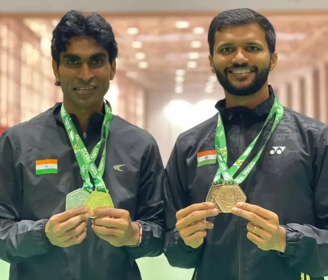 Pramod Bhagat-Sukant Kadam duo wins gold medal in SL3-SL4 category of the Four Nations Para-Badminton tournament | Sportz Point