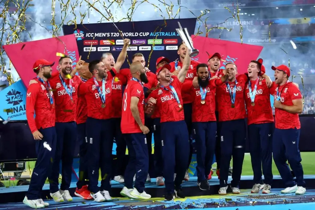 England team after winning the ICC Men's T20 World Cup 2022.  | Sportz Point