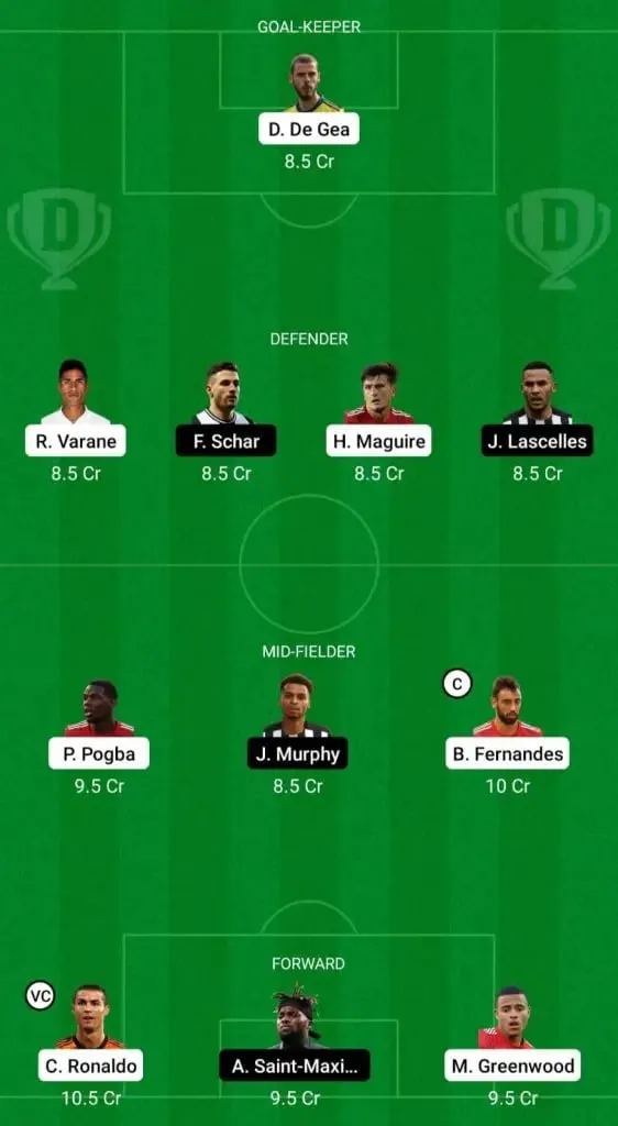 MUN vs NEW- Dream11 Fantasy football team and predictions | SportzPoint